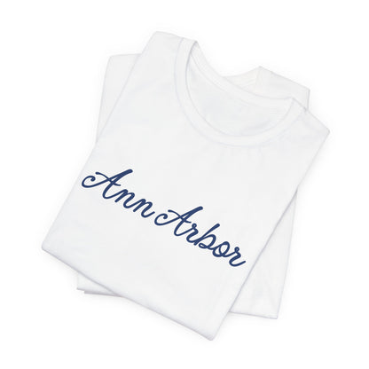 White Ann Arbor Michigan t-shirt