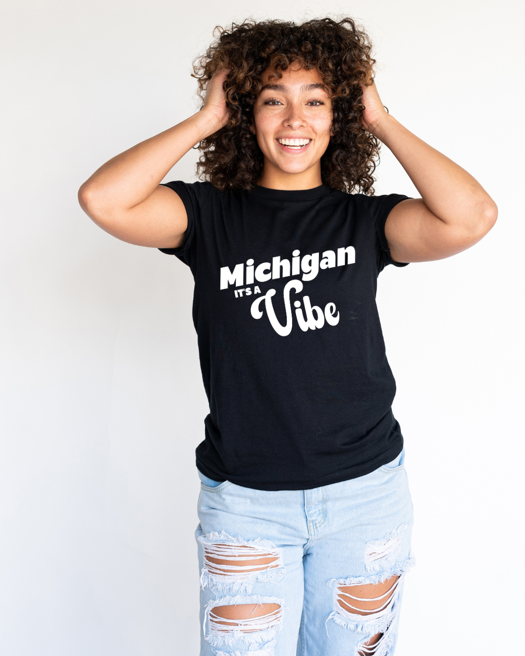 Michigan It’s a Vibe T-Shirt | Unisex Michigan Graphic Tee