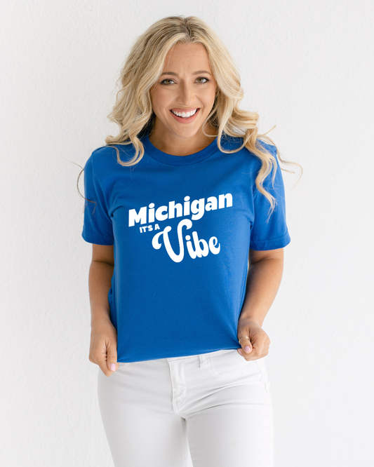 Michigan It’s a Vibe T-Shirt | Unisex Michigan Graphic Tee