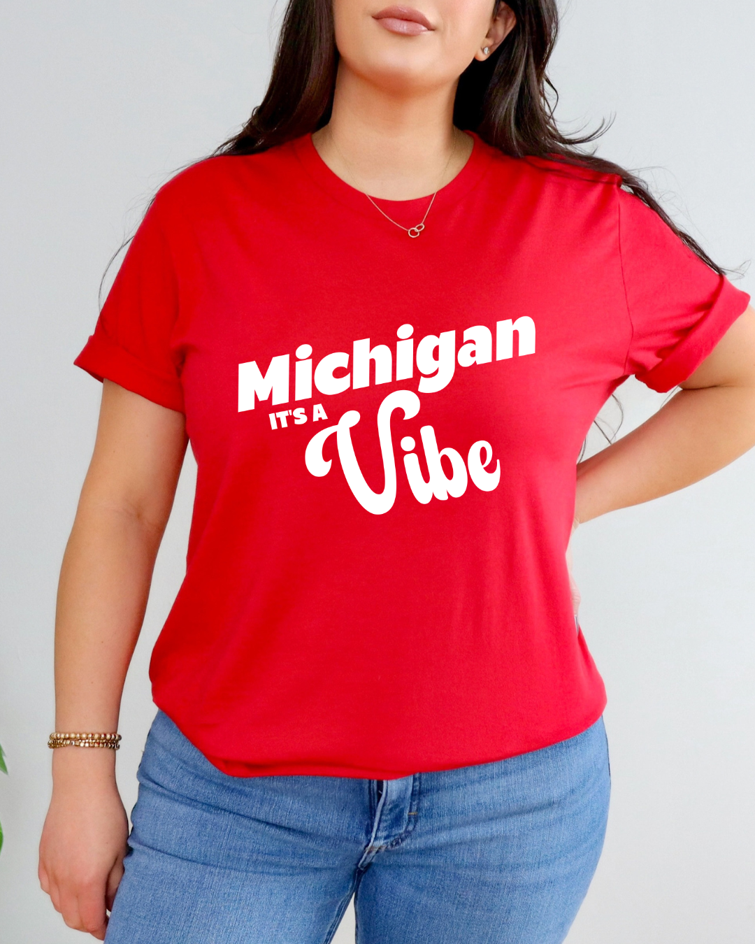 Michigan It’s a Vibe T-Shirt | Unisex Michigan Graphic Tee
