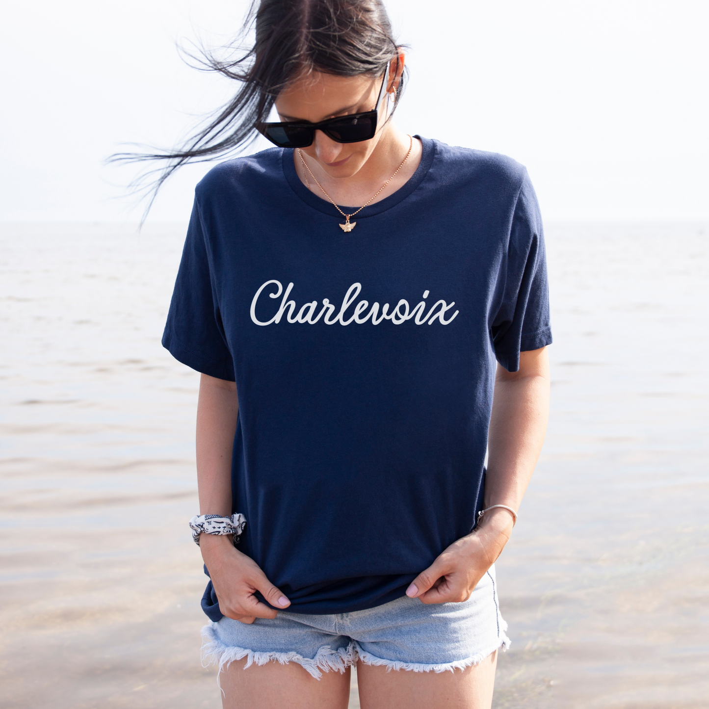 Charlevoix Script Tee
