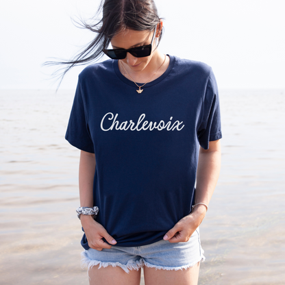 Charlevoix Script Tee