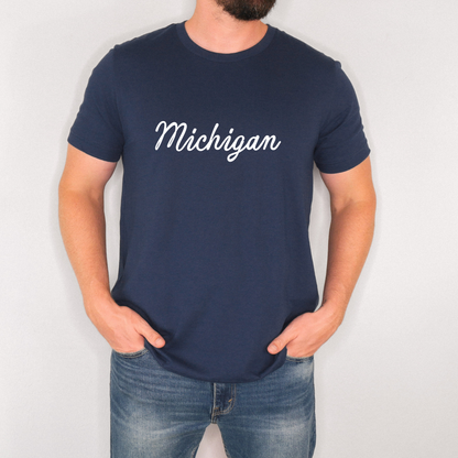 Michigan Script Tee