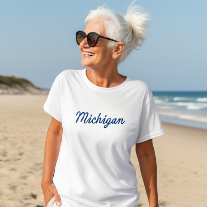 Michigan Script Tee