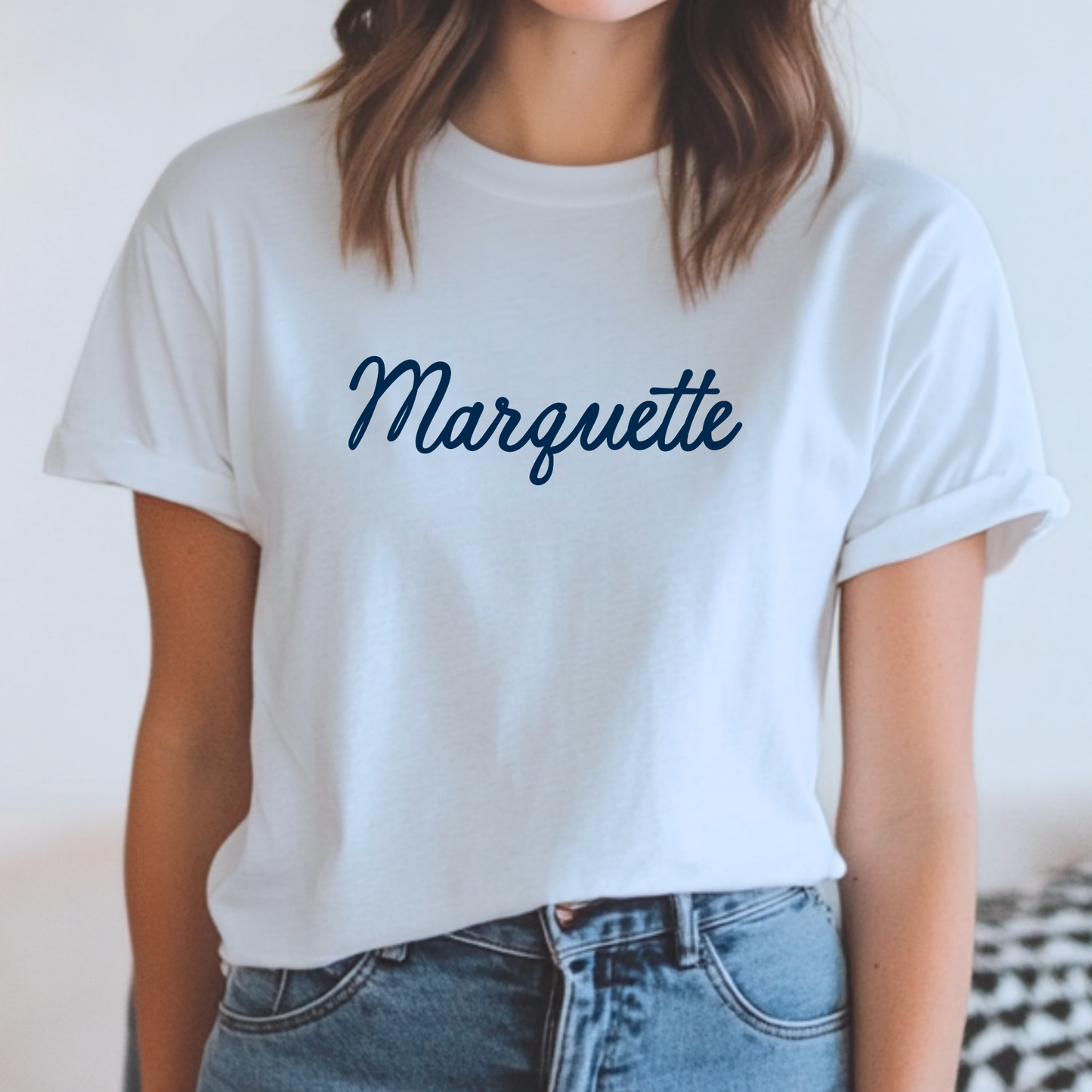 Marquette Script Tee
