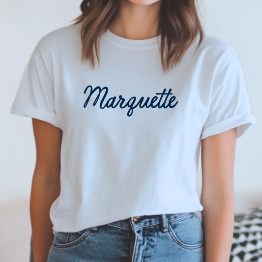 Marquette Script Tee