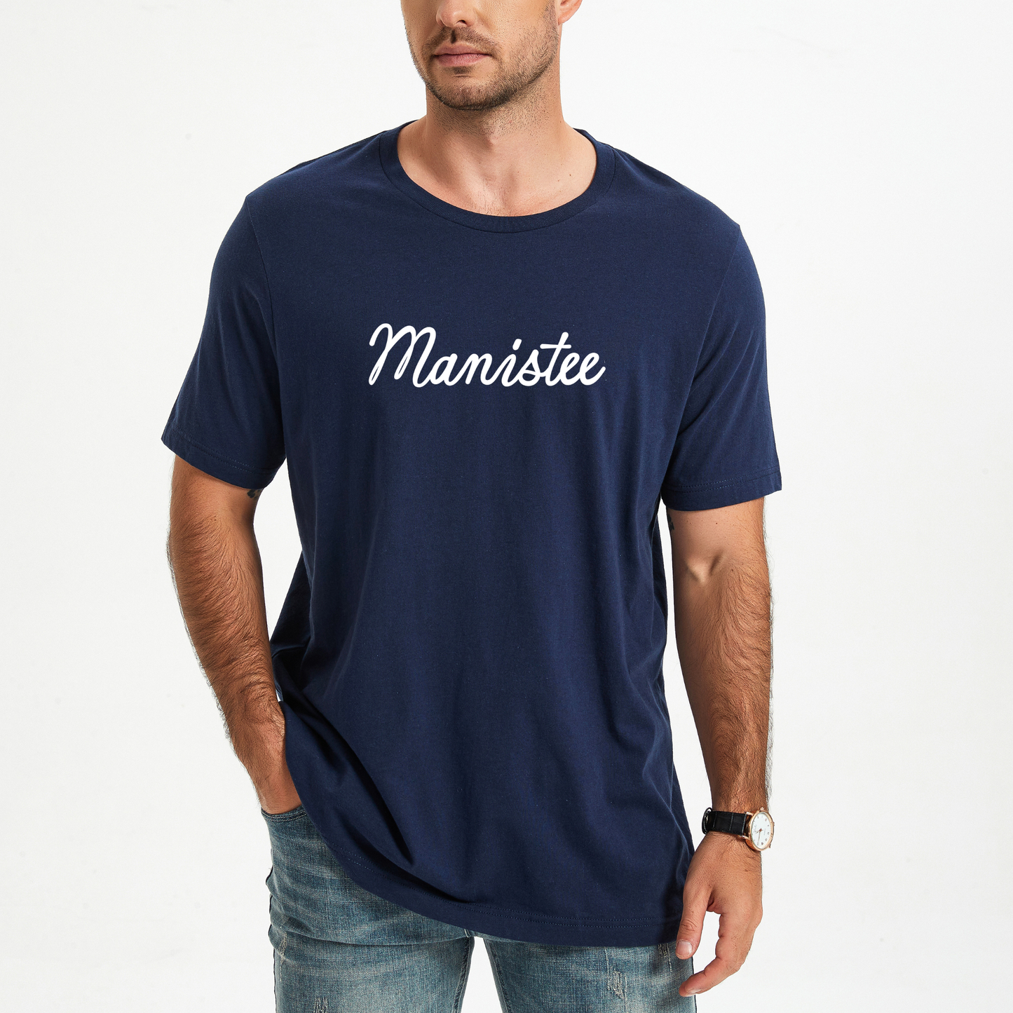Manistee Script Tee