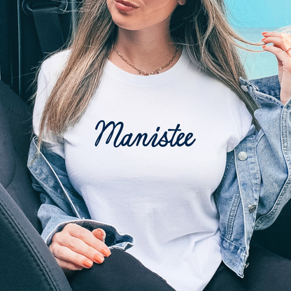 Manistee Script Tee