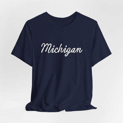 Michigan Script Tee